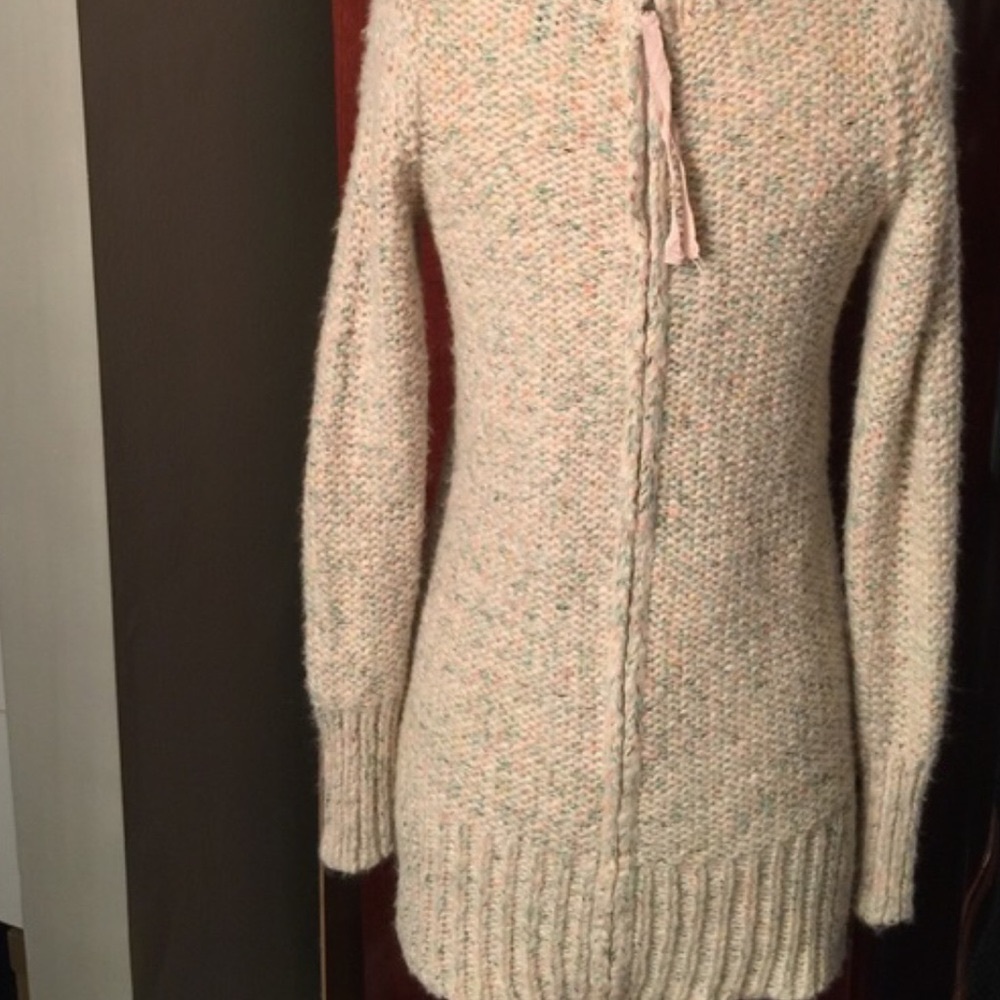 Long Multi Cream Colored Sweater